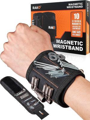 RAK Magnetic Wristband for Holding Screws, Nails and Drill Bits - Birthday Gifts for Men - Made from Premium Ballistic Nylon with Lightweight Powerful Magnets - Cool Gadget Gifts for men