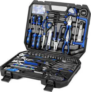 Prostormer 210-Piece Household Hand Tool Set, Complete General Home Repair and Automotive Tool Kit with Portable Storage Case, All Purpose Tool Box Kit for Men and Women