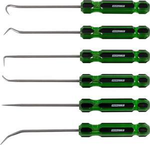 OEMTOOLS 26545 6 Piece Hook And Pick Set With Acetate Handle, Hook Tool And Pick Tool, Vehicle Pick And Hook Set, Pick Tool Set For Mechanics