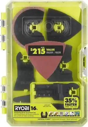 RYOBI Oscillating Multi-Tool Accessory Kit (16-Piece)