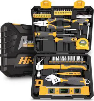 Hi-Spec 57piece Home & Garage Mechanics Tool Kit Set. Complete Essential Hand Tools for DIY Repairs