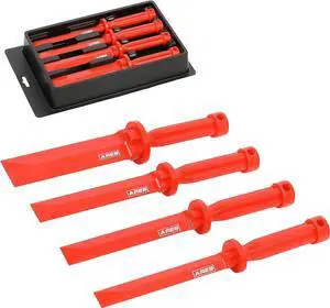 ARES 10083  4-Piece Non-Marring Scraper Chisel Set  Thermoplastic Construction Resists Flexing and Breaking  Safely Removes Debris, Adhesives, Film, Deposits and More from a Variety of Surfaces