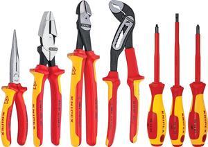 7 Pc Pliers/Screwdriver Tool Set, 1000V, Nylon Pouch