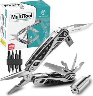 DRFRIEDELS 22-in-1 Stainless Steel Multitool Safety Lock with Universal Socket