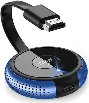 HDMI Wireless Transmitter 165FT Blue - 1 Receiver Can be Paired with 8 Transmitters - Switch by One Click - Also Compatible with Other Brands Wireless HDMI Receiver