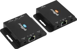 HDMI Extender Over CAT6/7 at 4K 30Hz  Up to 130ft (4K @30Hz), 230ft (1080p), Loopout, IR Extension, EDID Copy, HDCP 1.4, 7.1ch HD Audio, Near Zero Latency, Surface Mountable (HD14Ext-EDID)