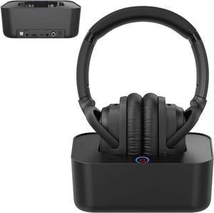 Soundodo Wireless Headphones for tv Watching with Bluetooth 5.2 Transmitter Charging Dock,Optical,Coaxial,AUX,RCA,Plug n Play,50Hr Playtime,No Delay,Headphones for Hard of Hearing,165ft Long Range