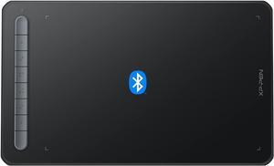 XPPen Drawing Tablet Deco MW Bluetooth Wireless Computer Graphics Tablet, Battery-Free X3 Stylus and 8 Shortcut Keys, Compatible with Chrome OS, Windows 7/8/10/11, Linux, Mac, Android (8x5 in, Black)