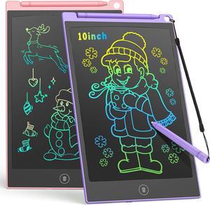 LCD Writing Tablet for Kids, 2 Pack Doodle Board Electronic Drawing Tablet  10 Inch Drawing Pad, Learning Toys Christmas Birthday Gifts for 3 4 5 6 7 8  Years Old Girls Boys 