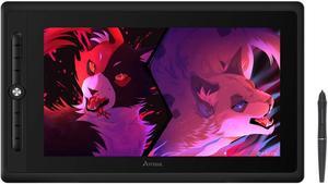 Artisul D16PRO Graphics Drawing Tablet with Screen 15.6 Inch Full-Laminated Graphic Monitor Pen Display 8192 Levels Pressure Battery-Free Stylus,8 Shortcut Keys,130% sRGB Compatible with Windows, Mac
