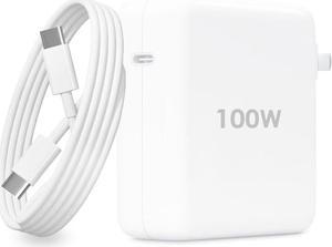 100W Mac Book Air Charger for Mac Pro Air 13-16 Inch iPad Pro Air Mini 2018-2022 and Acer Asus HP Lenovo Samsung LG Google Laptops Smartphones with USB-C Cable 6ft