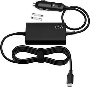 JUYOON USB-C DC Travel Adapter car Charger for 40AK0065WW Lenovo T14 T15 L14 L15 X13 T470 T470s T480 T480s T490 T570 T580 X1 Carbon Yoga 6 7 9 c940 c740 s940 s730 c930 c630 920 910 900 730 720