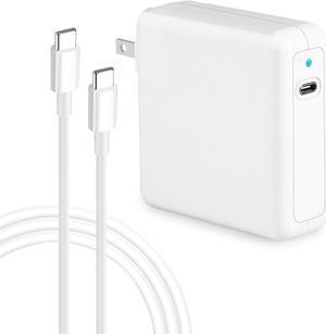 MacBook Pro Charger 96W USB C Fast Charger Power Adapter Compatible with USB C Port MacBook pro MacBook Air Ipad Pro Works with Type C PD Power Charger Suits for All USB C Laptop and Phones