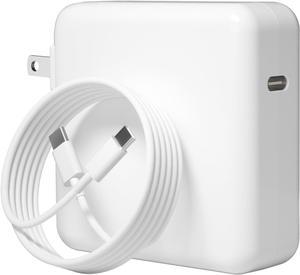 Mac Book Pro Charger -106W USB C Fast Charger Compatible with MacBook Pro 13, 14, 15, 16 Inch, MacBook Air 13 Inch,Included USB-C to USB-C Charge Cable (7.2ft/2.2m)