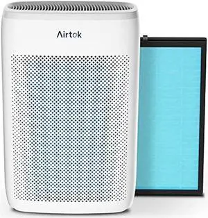 AIRTOK Air Purifiers for Home Large Room up to 1100ft², HEPA Air Cleaner for home, H13 True HEPA Filter Removes 99.97% of Allergy, Pet Hair, Dander Smoke Pollen Dust, Ozone Free, Sleep Mode 25DB
