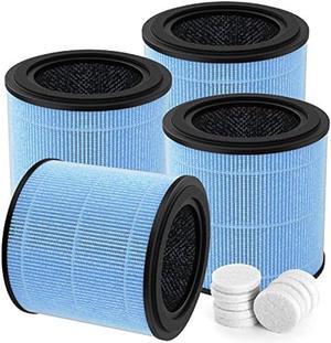 Breabetter AP0601 True HEPA Replacement Filter Compatible with AIRTOK AP0601 Air Purifier, Part # AP0601-RF, 4-Stage H13 True HEPA Filters4-Pack