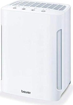 Beurer LR210 Air Purifier for Home, 3-Layer H13 True HEPA Filter System, 3 Fan Settings, Clean Ambient Air, Air Filter for Allergies & Pets, Cleaner with Sleep Mode & Timer