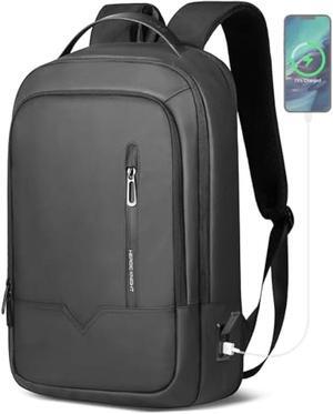 Slim Backpack for Men,15.6 Inch Laptop Backpack,Waterproof Lightweight Anti-theft Expandable Travel Computer Backpack Laptop Bag for Men Women with USB Charging Port,Business Backpack for Work College