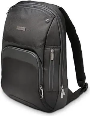 Kensington Triple Trek Slim Backpack for MacBooks, Chromebooks, Tablets & Ultrabooks up to 13-Inch-14-Inch (K62591AM), Black