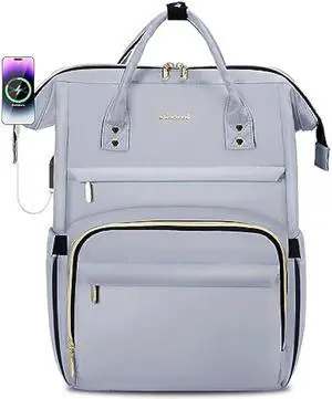 LOVEVOOK Laptop Backpack for Women Teacher Backpack Nurse Bags,Work Bag Backpack Purse Bag Waterproof Anti-Theft Travel Backpack with USB Charging Port,15.6 Inch Backpack for Travel Business Casual