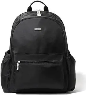 Baggallini Womens Essential Laptop Backpack, Black