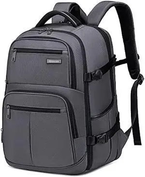Otevan Travel Backpack for Men Women,45L Carry On Backpack Flight Approved,Large Laptop Backpack,Expandable Luggage Backpack Water Resistant Bookbag Weekender Overnight Bag Daypack Fit 17 Inch