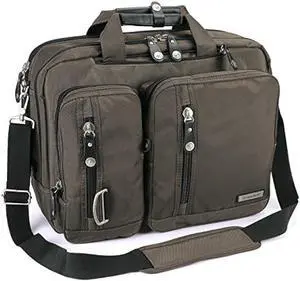 FreeBiz 18.4 Inches Laptop Bag Multi-function Briefcase Backpack with Handle and Shoulder Strap Fits Up To 19 Inch Laptops Notebook Computer (Army Green)