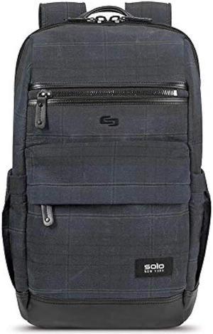 Solo New York Highland Boyd Laptop Backpack, Navy/Black Plaid