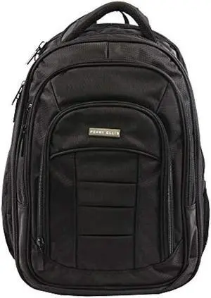 Perry Ellis Men's M150 Business Laptop Backpack, Black, One Size