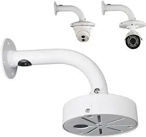 compcctv Security Camera Mount Bracket, Dome Camera Mount Universal Camera Wall Mounting Bracket/IP Camera for CCTV Security Camera, L Type