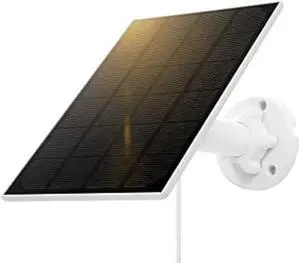 5W Solar Panel, IP 65 Waterproof 5V Micro USB Port for Security Cameras Wireless Outdoor, Compatible with Rechargeable Battery Security Camera