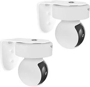 Zwolf Metal Wall Mount for Kasa Indoor Pan/Tilt Smart Security Camera, Upside Down or Upright Your Camera on Any Wall You Want, Get Any Viewing Angles (NOT Included Camera) (Pack of 2)