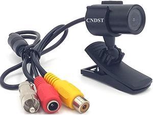 CNDST CCTV 1/3 Hd Mini Bullet Pinhole Security Camera with Clip Bracket 1200tvl 120degree Wide Angle Lens Mini Hidden CCTV Surveillance Camera Analog