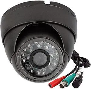 Analog CCTV Camera HD 1080P 4-in-1 (TVI/AHD/CVI/960H Analog) Security Dome Camera Outdoor Metal Housing, 24 IR-LEDs True Day & Night Monitoring 3.6mm Lens (Grey)