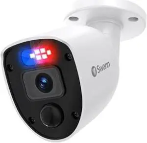 Swann 1080p Enforcer Bullet Camera (Add-on)-High-Resolution Wired Security Camera with Night Vision & Motion Sensor TechnologySmart Human/Vehicle Detection for Home Surveillance