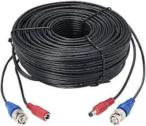 Lorex 4K RG59 Power Accessory Cable, Video Cable for Security Camera Systems, for Analog HD (CVI/TVI/AHD/MPX) or Analog (CVBS) Surveillance System, 60 feet (18m)