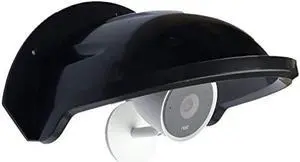 Universal Sun Rain Shade Camera Cover Shield for Nest/Ring/Arlo/Dome/Bullet Outdoor Camera - Black