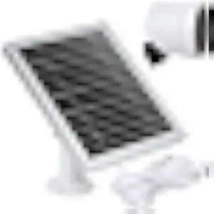 UYODM Solar Panel Compatible with SimpliSafe Wireless Outdoor Security Camera,Power Your SimpliSafe Outdoor Camera continuously, AL Alloy Frame Durable and Sturdy - Silver