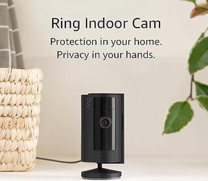 All-new Ring Indoor Cam (2nd Gen) | latest generation, 2023 release | 1080p HD Video & Color Night Vision, Two-Way Talk, and Manual Audio & Video Privacy Cover | Black