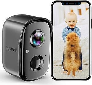 GALAYOU Cameras for Home Security Outside- 2K Battery Powered WiFi  Surveillance Indoor/Outdoor, Security Cameras with AI Motion Siren, Color  Night