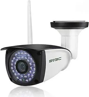 SV3C WiFi Camera Outdoor, 1080P ONVIF Conformance Two-Way Audio Security Camera, Motion Detection IP Cameras, Night Vision Surveillance Alarm Cam for Indoor Outdoor, Support Max 128GB SD Card Record