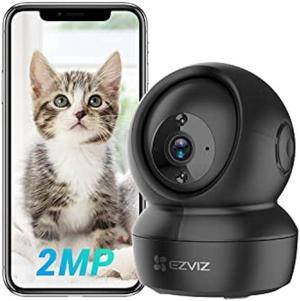 EZVIZ Indoor Security Camera Dome, Baby/Pet Monitor, Pan/Tilt 360° 1080P, Smart IR Night Vision, Motion Detection, Custom Area, Auto Tracking, 2-Way Audio, Compatible with Alexa and Google(C6N)