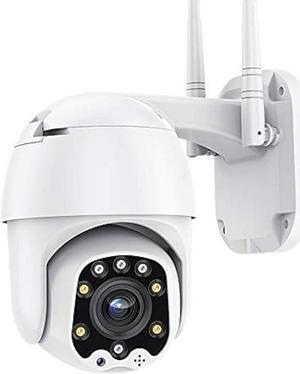 Alptop Outdoor PTZ WiFi IP Security Camera 1080P Home Surveillance Camera Pan/Tilt Two-Way Audio Motion Detection Color Night Vision Auto Tracking CamHiPro APP AT-200DW