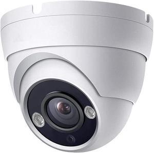 5MP Analog Coax Dome TVI CVI CCTV Surveillance Security Camera, 2.8mm 100° Wide Viewing Angle, 65ft IR Night Vision, Outdoor, Full Metal Housing, ONLY Compatible with 5MP and 8MP DVR