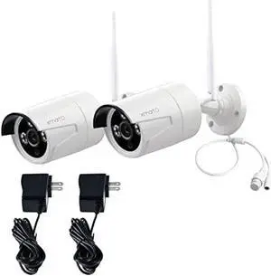 xmartO WB2024-W 2K 3MP Super HD WiFi Home Security Camera with Built-in Microphone (add-on Camera with 3.6mm LensPack of 2, Requires 5MP NVR to Work)