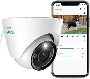 REOLINK 4K PoE Security Camera System, IP Camera Outdoor with 2.8mm Lens, 3X Optical Zoom, 100ft Color Night Vision, 2 Way Talk, Human/Vehicle/Pet Detection, Up to 256GB Storage, RLC-833A