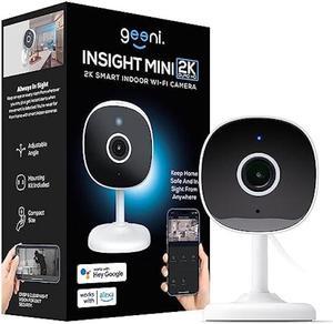 Geeni Insight Smart Security Camera for Home - 2K Quad HD, Wi-Fi, Motion Detection, Night Vision, Two-Way Audio - Baby Monitor, Cloud & SD Card Storage, Compatible with Alexa & Google Home