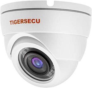 TIGERSECU Super HD 1080P Wide Angle Dome Security Camera with OSD Switch, 4-in-1 for TVI/CVI/AHD/CVBS/D1 DVR, Indoor/Outdoor Use, Motion Detection (Power Supply and Coaxial Cable Sold Separately)