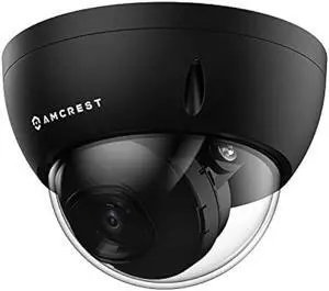Amcrest 5MP POE Camera, Outdoor Vandal Dome Security POE IP Camera, 5-Megapixel, 98ft NightVision, 2.8mm Lens, IP67, IK10 Resistance, MicroSD 256GB (Sold Separately), Cloud, NVR (IP5M-D1188EB-28MM)