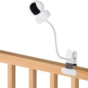 SZAOYU Baby Monitor Mount Compatible with Kasa Indoor Pan/Tilt Smart Security Camera EC70,KC410S,15.7 inches Flexible Clip Clamp Mount Long Gooseneck Arm, Baby Monitors Holder Without Tools